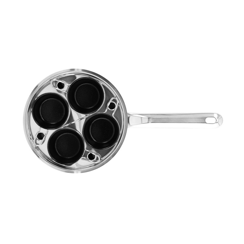 Demeyere Resto New Ceramic Coating 4-Cup Stainless Steel Egg